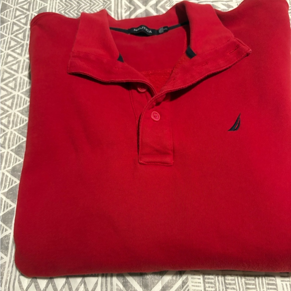 Nautica Men's Vibrant Red Polo Shirt